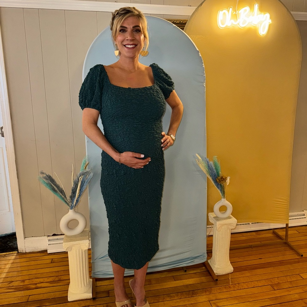 Pinkblush Teal Midi Dress